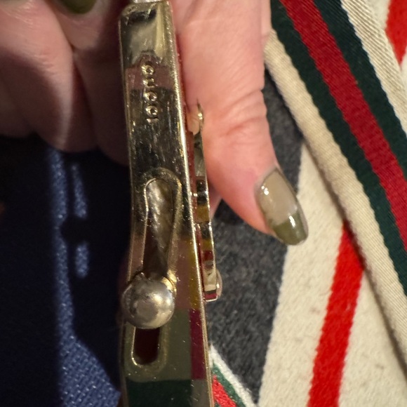 Gucci Red and Green Interlocking G’s Belt. - Picture 3 of 10